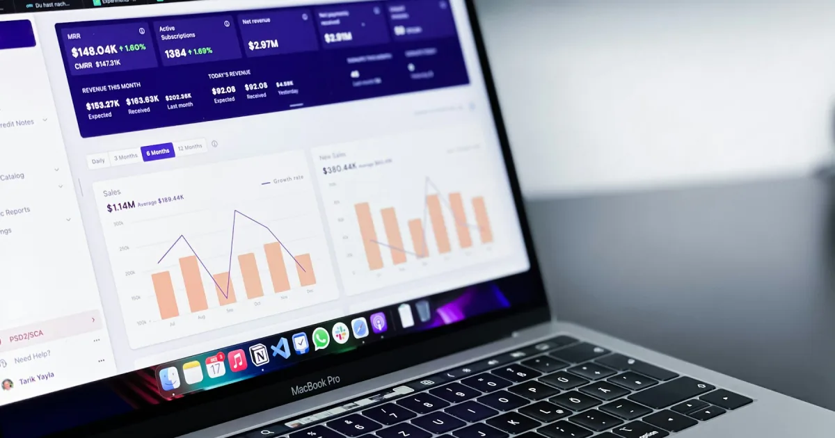 A performance analytics report open on a screen